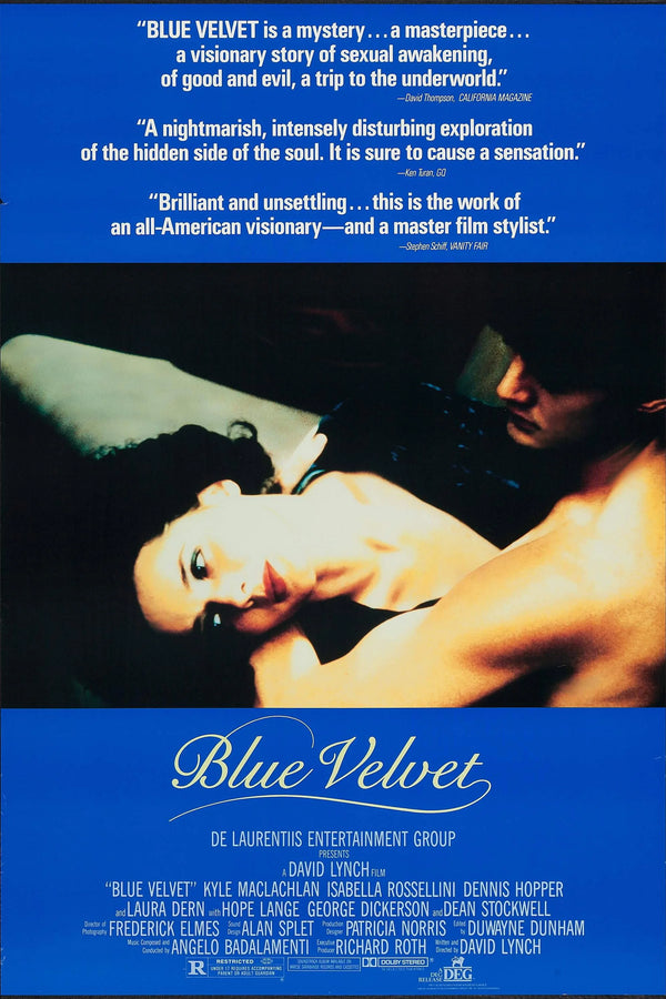 Immerse Yourself in Blue Velvet (1986) with This Premium Wall Art - Premium Movie Poster