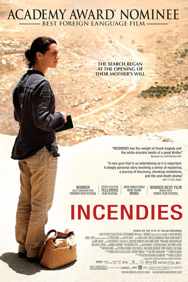 Incendies Movie Poster | Denis Villeneuve Drama Art Print Movie Poster | Film Wall Art Print