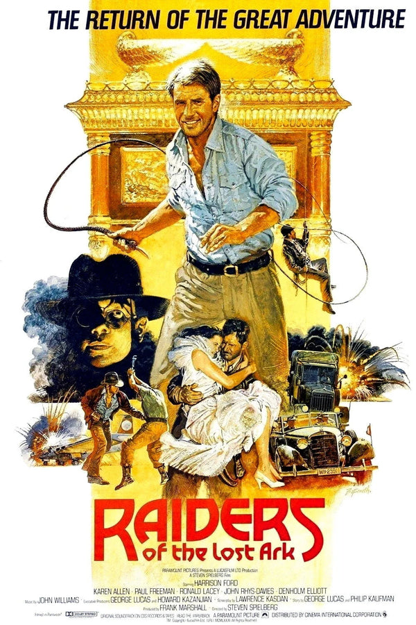 Indy's Adventure: Raiders of the Lost Ark 1981 Art - Premium Movie Poster