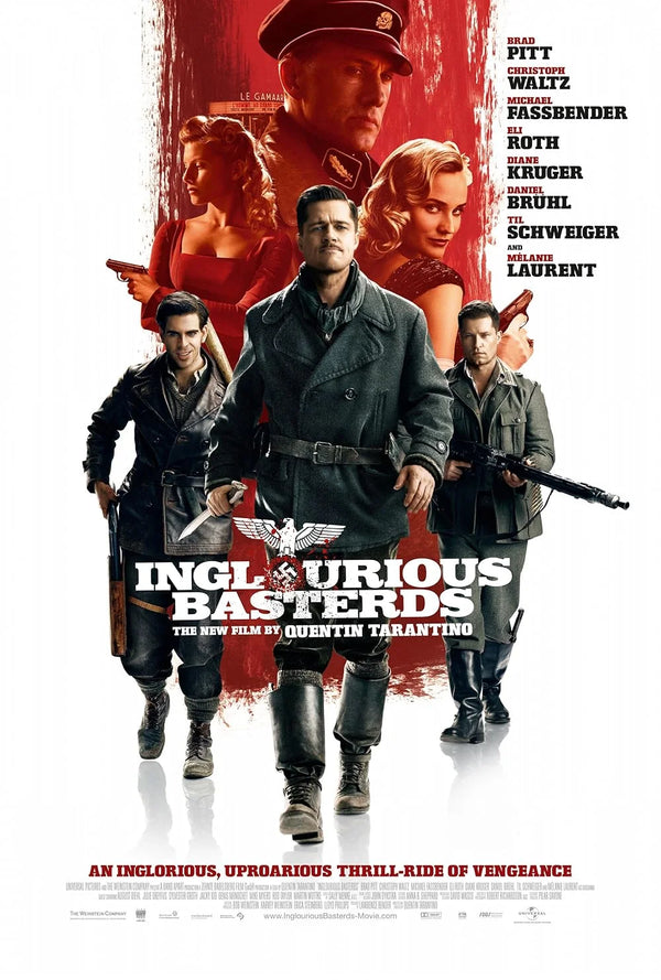 Inglourious Basterds Movie Poster - Tarantino WWII Film Movie Poster | Film Wall Art Print