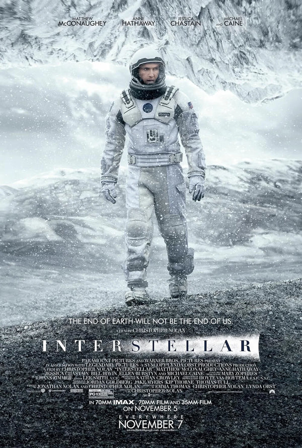 Interstellar Movie Poster - Christopher Nolan Sci-Fi Epic Movie Poster | Film Wall Art Print