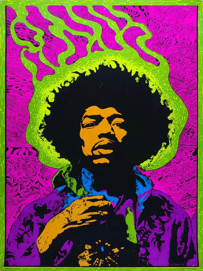 Jimi Hendrix Movie Poster - Iconic Rock Legend Art Print Movie Poster | Film Wall Art Print