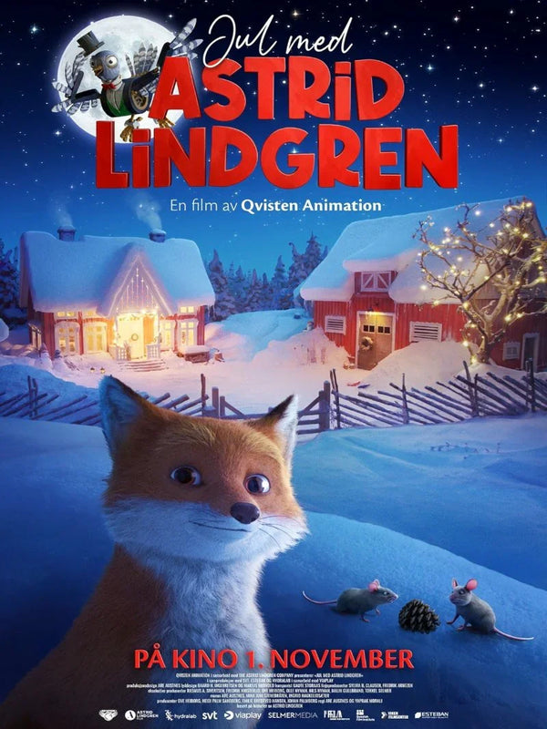 Jul med Astrid Lindgren - Christmas Movie Poster Movie Poster | Film Wall Art Print