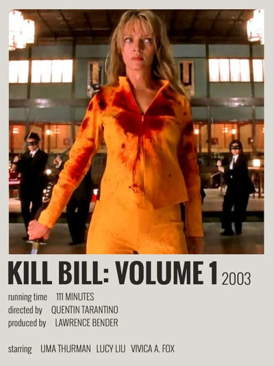 Kill Bill Vol. 1 Minimalist Movie Poster Art Movie Poster | Film Wall Art Print