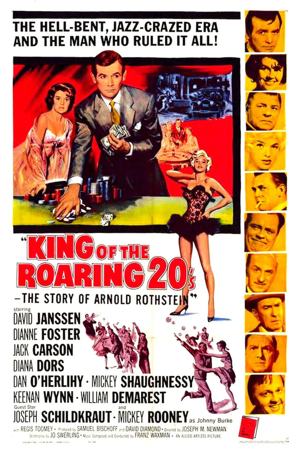 King Of The Roaring 20's (1961) Biography, Crime, Drama Movie Poster | Film Wall Art Print