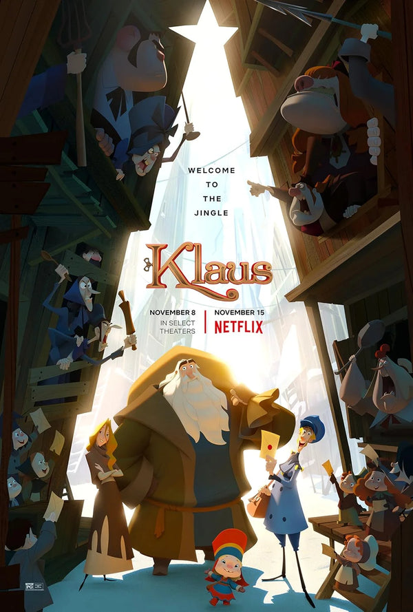 Klaus Movie Poster - Animated Christmas Film Art Print Movie Poster | Film Wall Art Print