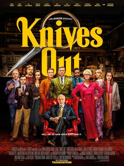 Knives Out Movie Poster - Mystery Thriller Film Art Movie Poster | Film Wall Art Print