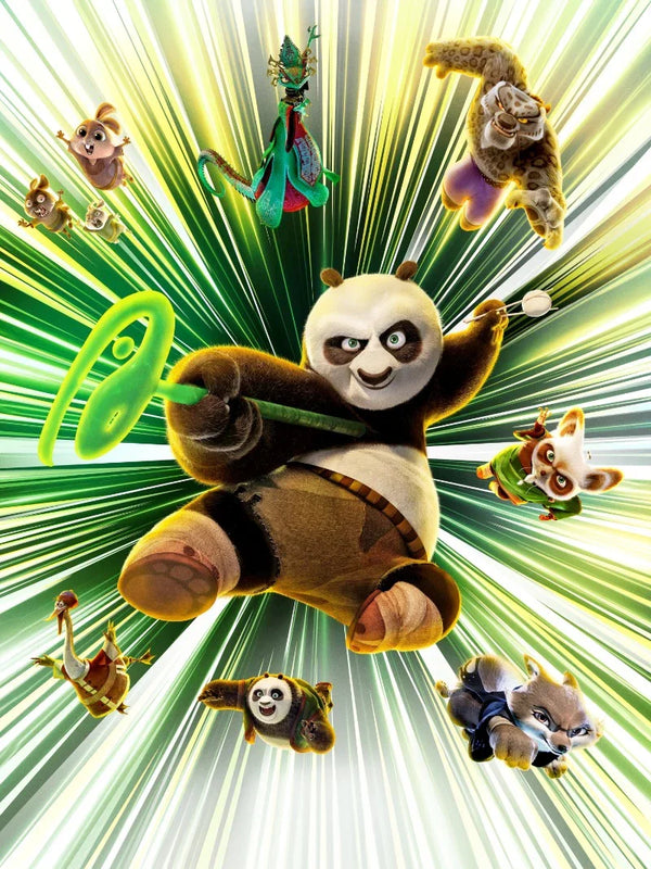 Kung Fu Panda 4 Movie Poster - Official Artwork & Design Movie Poster | Film Wall Art Print