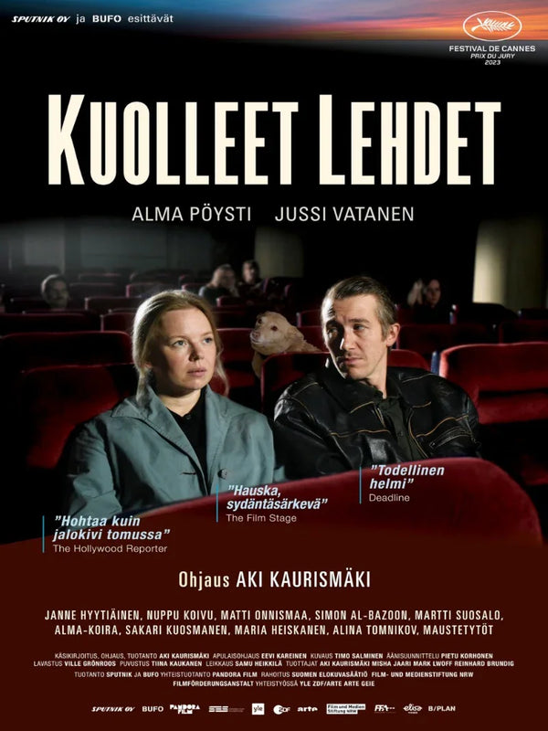 Kuolleet Lehdet (Fallen Leaves) - 2023 Film Poster | Aki Kaurismäki Movie Poster | Film Wall Art Print