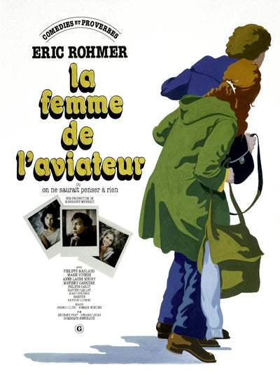 La femme de l'aviateur Movie Poster | Eric Rohmer Classic Movie Poster | Film Wall Art Print