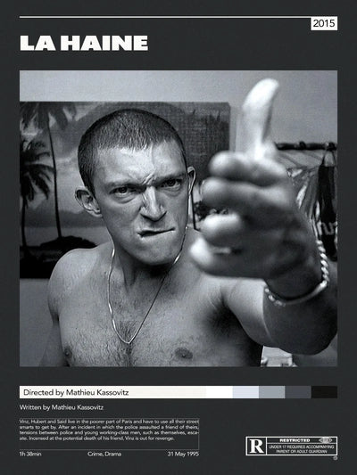 Discover our minimalist La Haine the minimalist La Haine mov Movie Poster | Film Wall Art Print