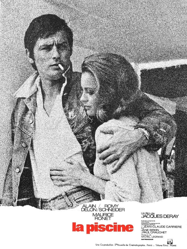 La Piscine Movie Poster - Alain Delon & Romy Schneider Classic Movie Poster | Film Wall Art Print