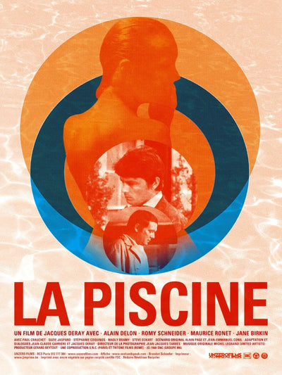 La Piscine Movie Poster | Classic French Cinema Art Print Movie Poster | Film Wall Art Print