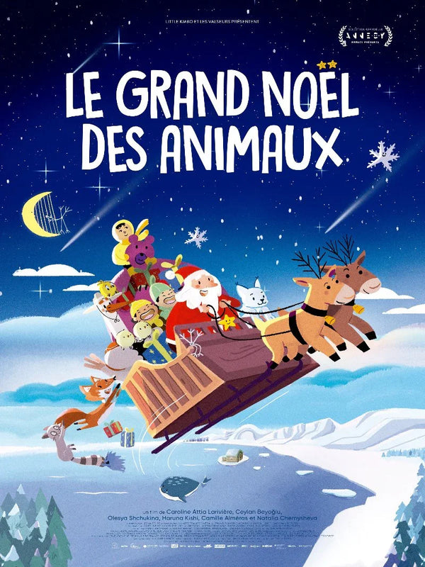 Le Grand Noël des Animaux Movie Poster - FestI'll search for information aboutive Holiday Art Movie Poster | Film Wall Art Print