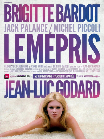 Le Mépris Movie Poster - Jean-Luc Godard Classic Film Movie Poster | Film Wall Art Print