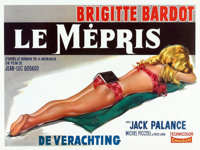 Le Mépris Movie Poster - Jean-Luc Godard Classic Film Art Movie Poster | Film Wall Art Print