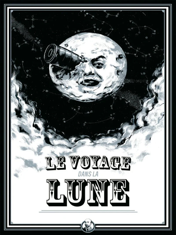 Le Voyage dans la Lune - Iconic 1902 Sci-Fi Film Poster Movie Poster | Film Wall Art Print
