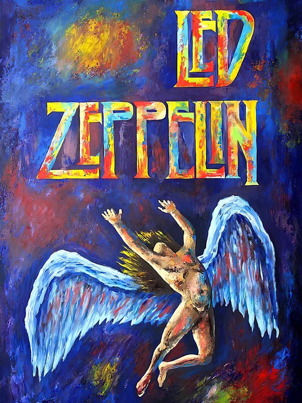Led Zeppelin Wall Art - Iconic Rock Band Poster Print Movie Poster | Film Wall Art Print