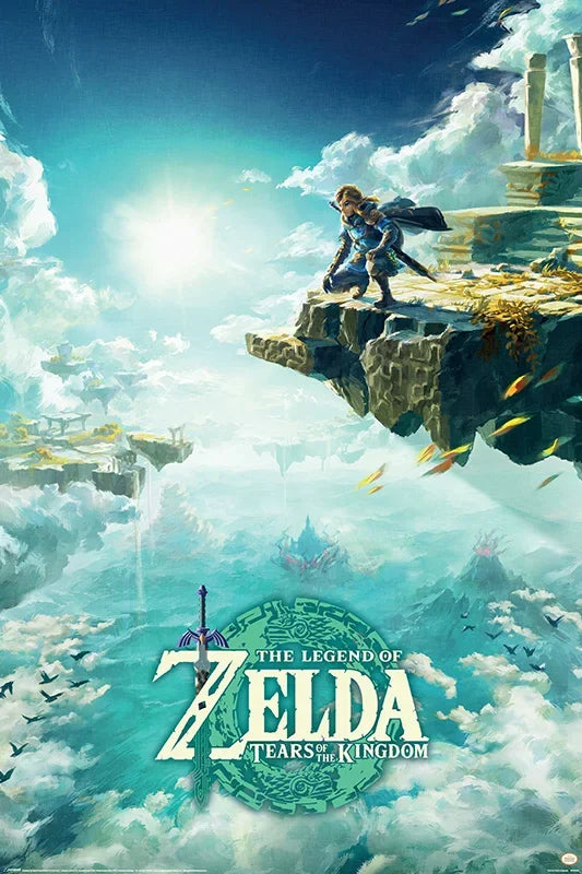 Legend of Zelda: Tears of the Kingdom Deep Dive Movie Poster | Film Wall Art Print