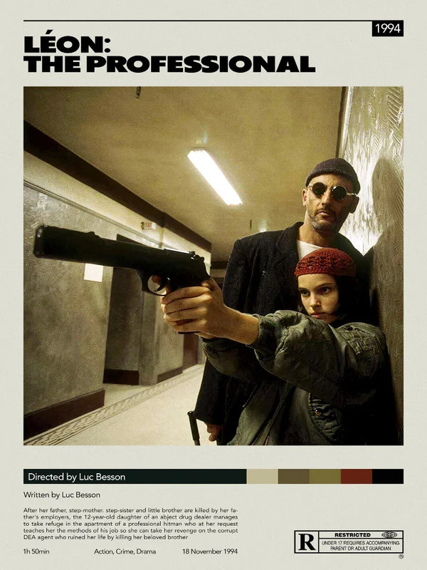 Leon The Professional Minimalist Movie Poster Art Movie Poster | Film Wall Art Print