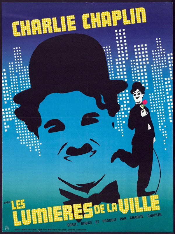 Les Lumieres de la Ville Music Video Poster - City Lights Tribute Movie Poster | Film Wall Art Print