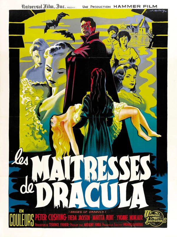 Les Maîtresses de Dracula - Classic Hammer Horror Film Poster Movie Poster | Film Wall Art Print