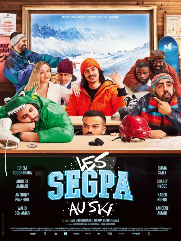 Les Segpa au Ski - Official Movie Poster | French Comedy Film Movie Poster | Film Wall Art Print