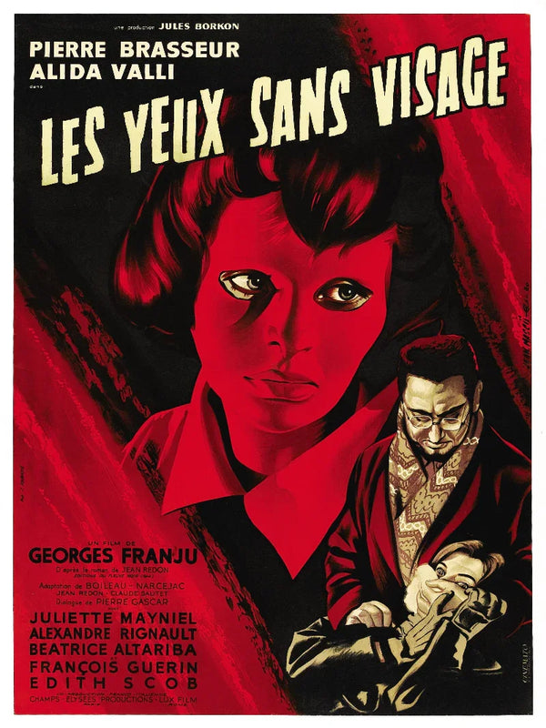 Les Yeux Sans Visage: Classic French Horror Film Poster Art Movie Poster | Film Wall Art Print