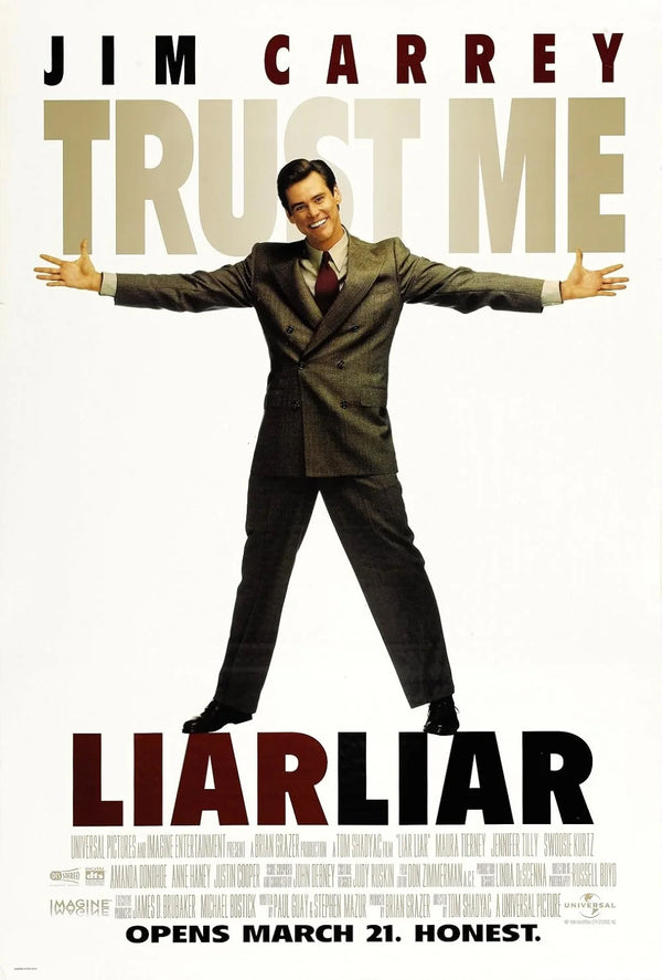 Liar Liar (1997) - Classic Comedy Fantasy Poster Movie Poster | Film Wall Art Print