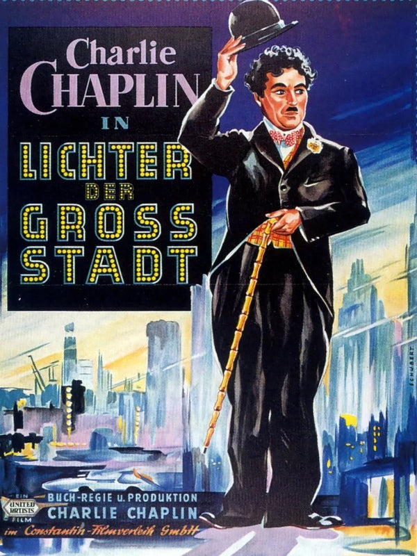 Lichter der Gross Stadt Movie Poster - Classic Film Art Print Movie Poster | Film Wall Art Print