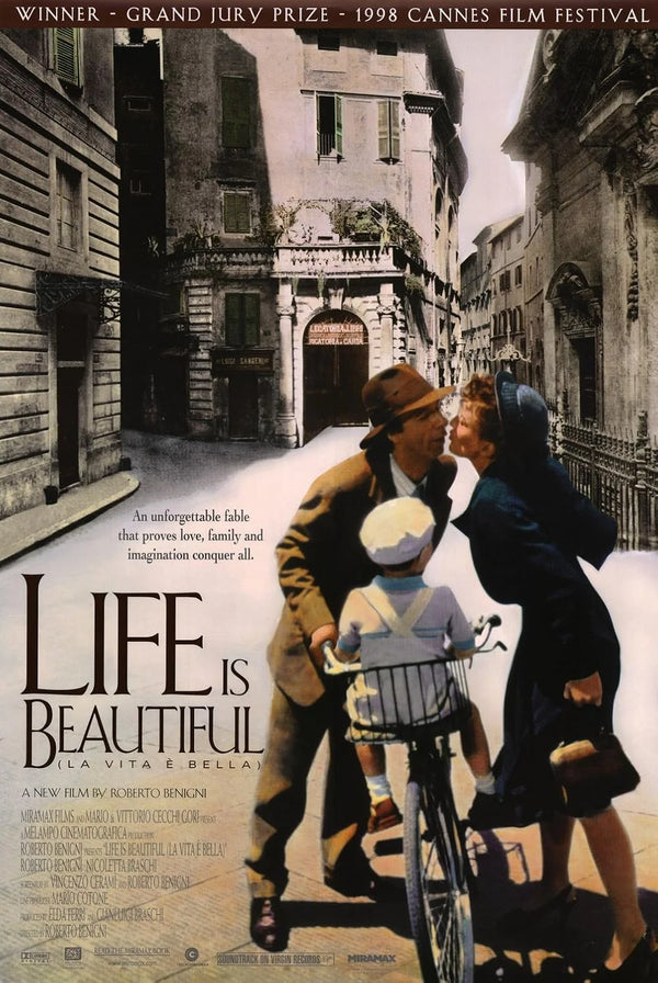 Life Is Beautiful Movie Poster - Roberto Benigni Classic Film Movie Poster | Film Wall Art Print