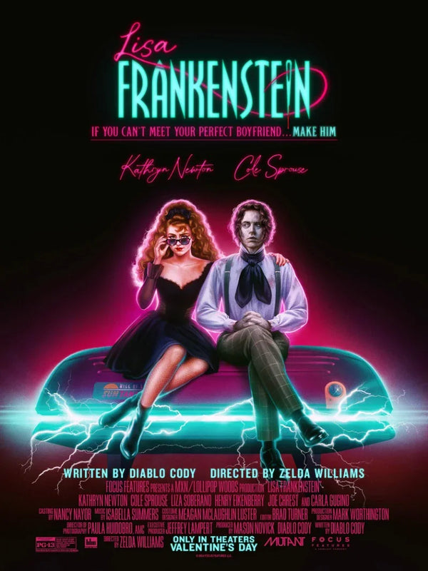 Lisa Frankenstein Movie Poster - Horror Comedy Film Art Movie Poster | Film Wall Art Print