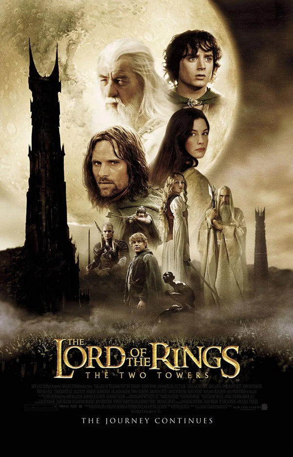 Lord of the Rings: The Two Towers Foil Edition 2002 Movie Poster | Film Wall Art Print