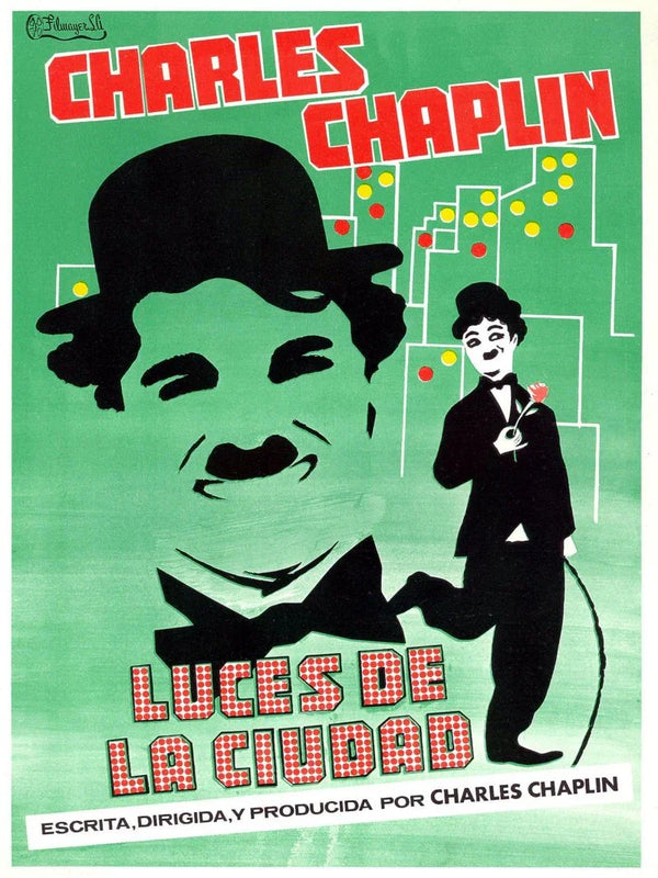 Luces de la Ciudad - Charlie Chaplin Classic Film Poster Movie Poster | Film Wall Art Print