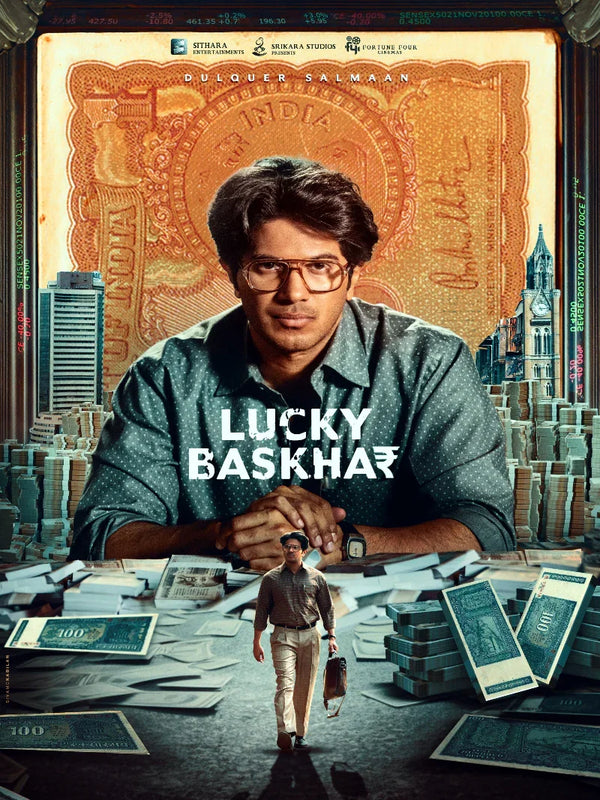 Lucky Baskhar Movie Poster - Latest Telugu Film Movie Poster | Film Wall Art Print