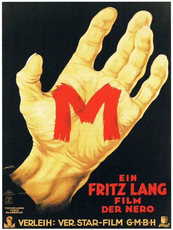M by Fritz Lang - Iconic German Expressionist Film Poster Movie Poster | Film Wall Art Print