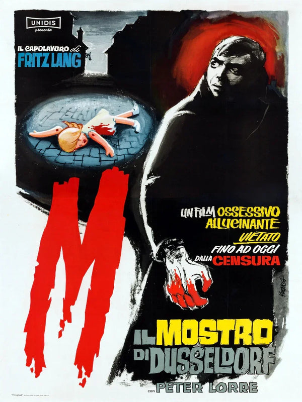 M - Il Mostro di Düsseldorf: Poster del Film Classico Fritz Lang Movie Poster | Film Wall Art Print