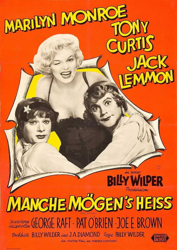 Manche mögen's heiß - Klassischer Filmklassiker Poster Movie Poster | Film Wall Art Print