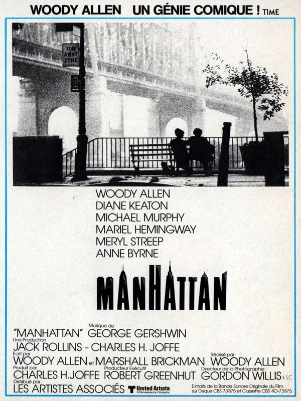 Manhattan Movie Poster - Woody Allen Classic Film Art Print Movie Poster | Film Wall Art Print