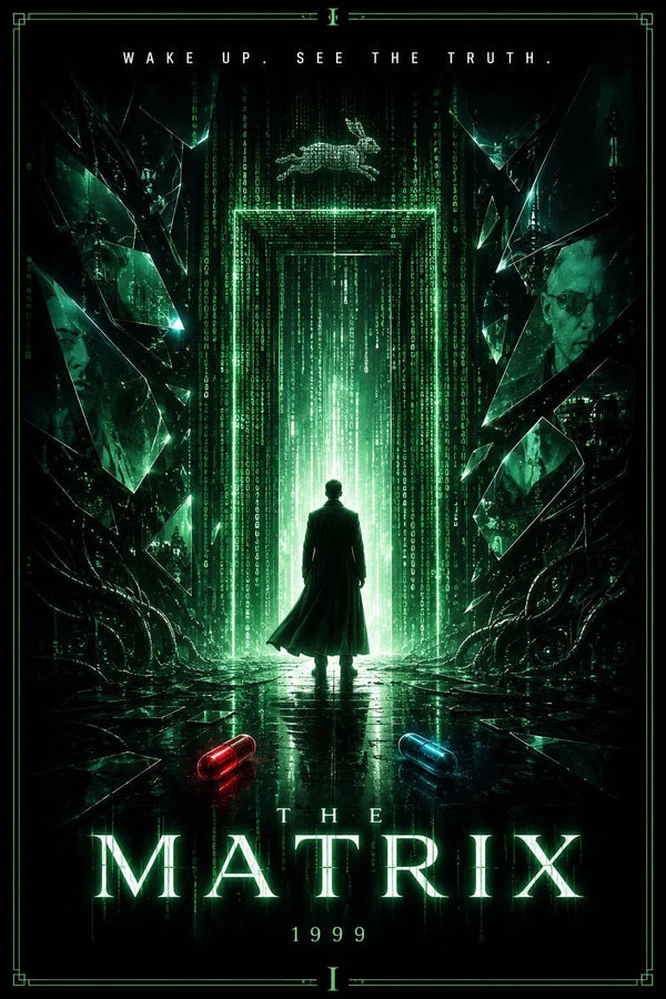 Matrix 1999 Cyberpunk Poster - Premium Movie Poster