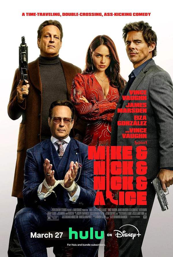 Mike & Nick & Nick & Alice (2026) - Action Comedy Crime Thriller Movie Poster | Film Wall Art Print
