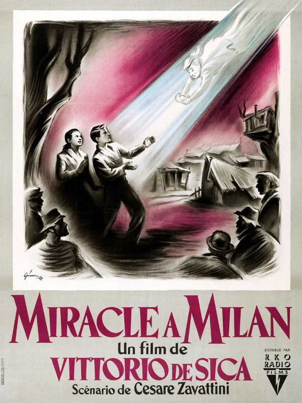Miracle a Milan Movie Poster - Vittorio De Sica Classic Movie Poster | Film Wall Art Print
