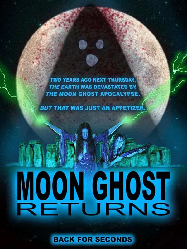 Moon Ghost Returns - Official Movie Poster | Sci-Fi Horror Film Movie Poster | Film Wall Art Print