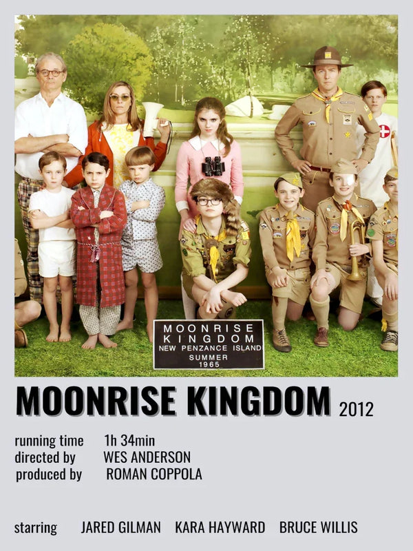 Moonrise Kingdom Minimalist Movie Poster Art Print Movie Poster | Film Wall Art Print