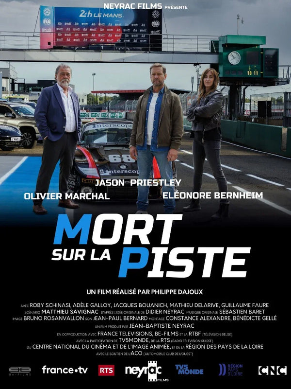 Mort sur la piste - Movie Poster | Classic French Film Movie Poster | Film Wall Art Print