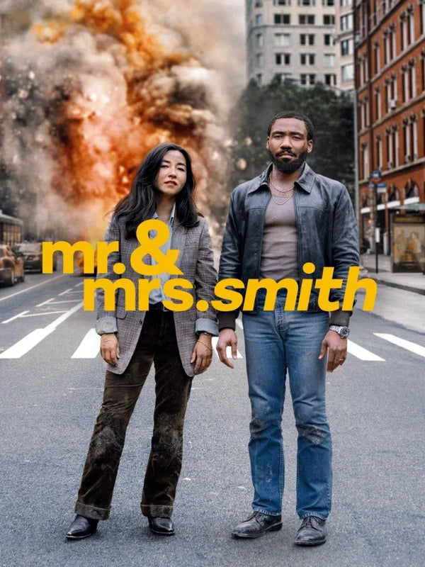 Mr & Mrs Smith Movie Poster - Brad Pitt & Angelina Jolie Movie Poster | Film Wall Art Print