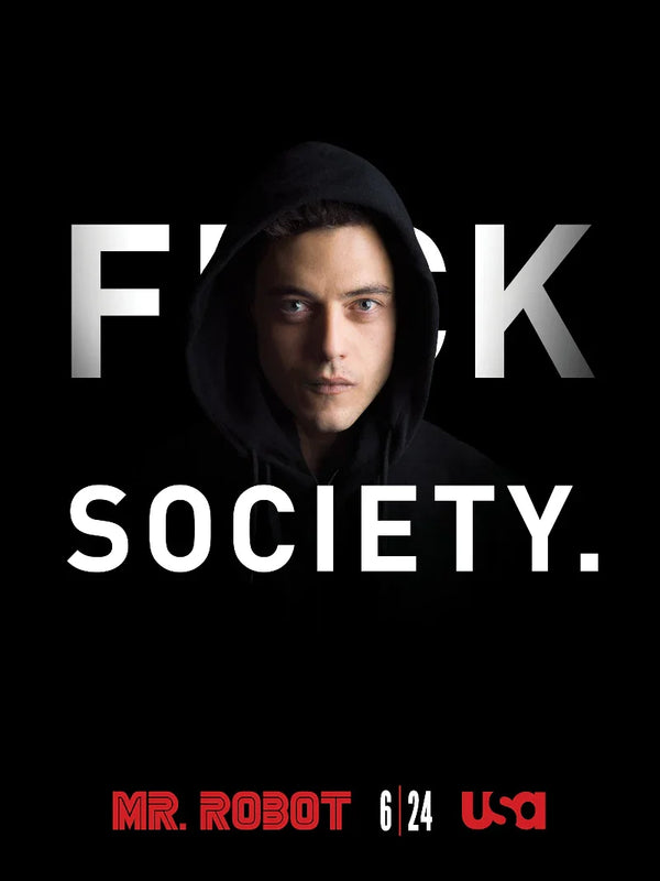 Mr. Robot Movie Poster - Iconic TV Series Artwork Movie Poster | Film Wall Art Print