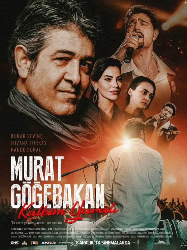Murat Gögebakan Kalbim Yaralı Movie Poster - Turkish Drama Movie Poster | Film Wall Art Print