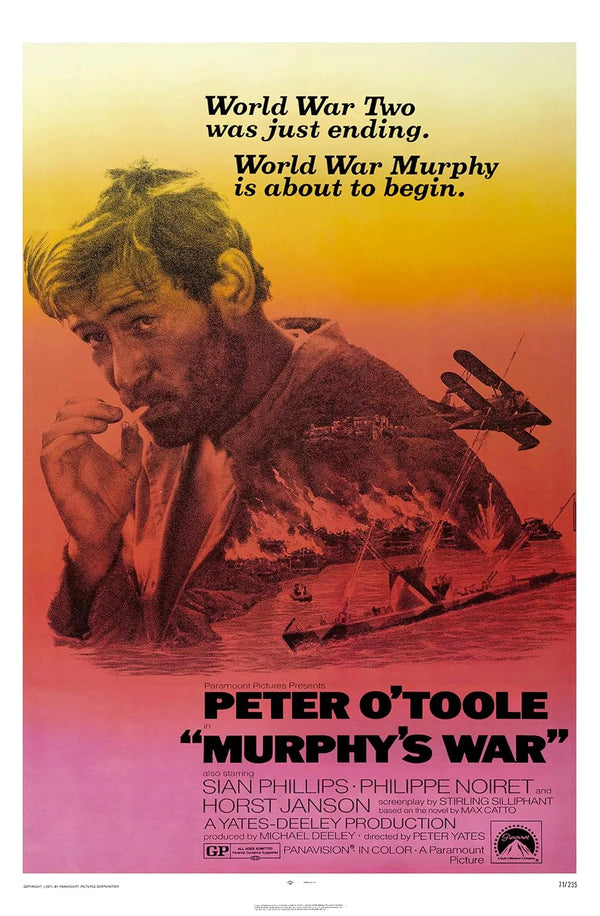 Murphy's War (1971) - Drama War Movie Poster Movie Poster | Film Wall Art Print