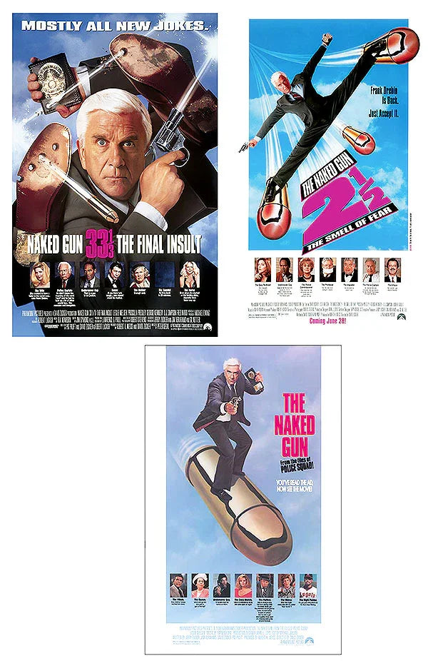 Naked Gun Mini Bundle: Action-Packed Comedy Collection Movie Poster | Film Wall Art Print